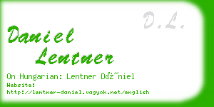 daniel lentner business card